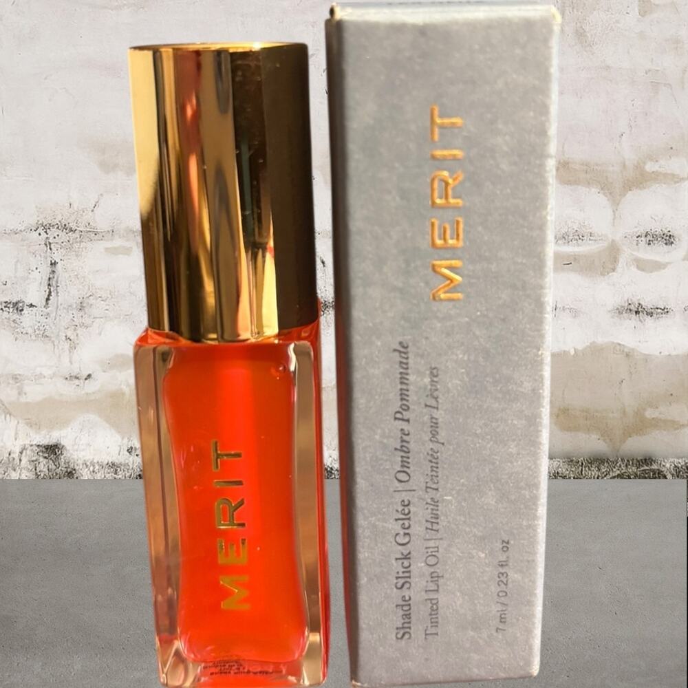 Merit Shade Slick Tinted Lip Oil in Les Deux NIB